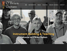 Tablet Screenshot of obrienguitars.com